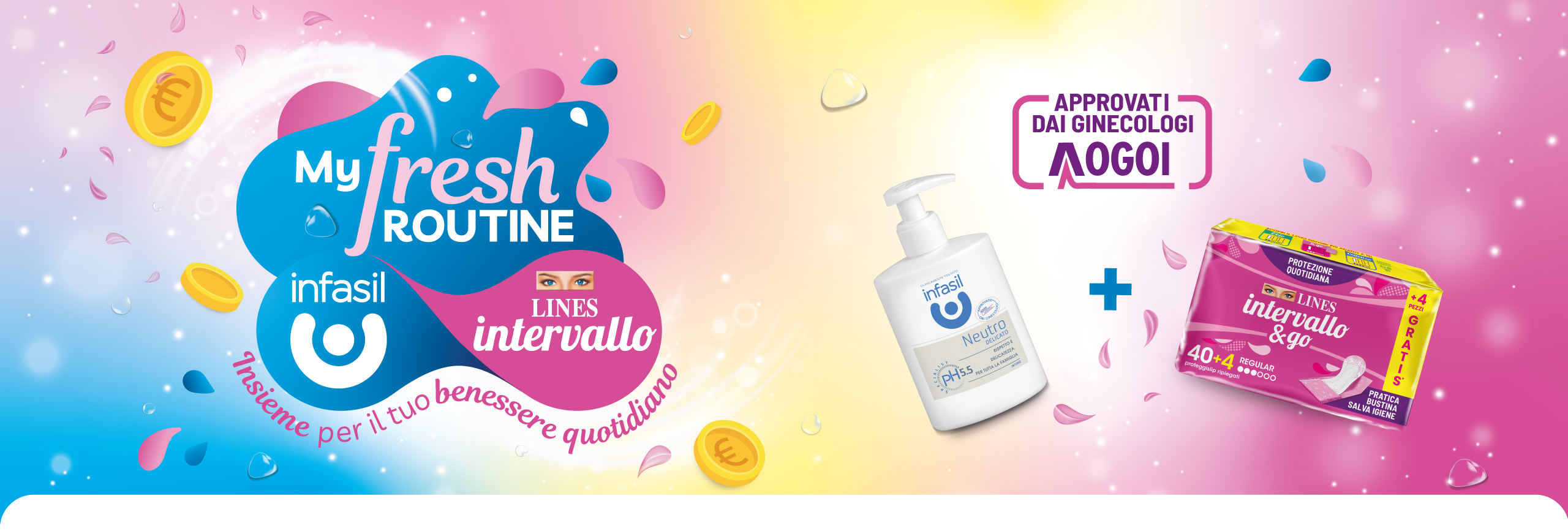 My fresh routine Infasil e Lines intervallo - Insieme per il tuo benessere quotidiano